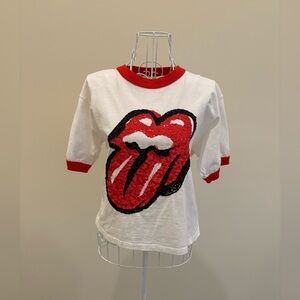 Alice and Olivia Rolling Stones Tee; Size Xs/s
